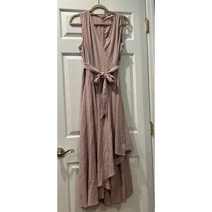 Calvin Klein Long Layered Pant In Dusty Rose Size 14 New With Tag